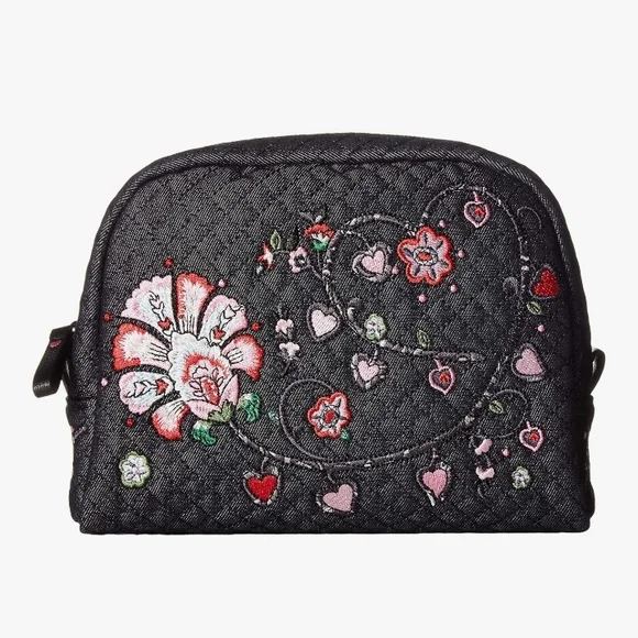VERA BRADLEY Floral Embroidered COSMETIC Bag - Picture 1 of 5